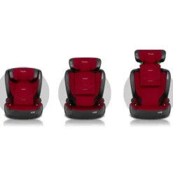 Fotelik samochodowy Nukido Louis czarno-czerwony 15-36 kg ISOFIX