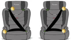 Fotelik samochodowy Nukido Louis Soft szary15-36 kg ISOFIX