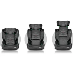 Fotelik samochodowy Nukido Louis czarno-szary 15-36 kg ISOFIX