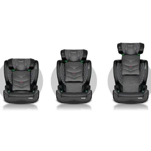 Fotelik samochodowy Nukido Louis czarno-szary 15-36 kg ISOFIX