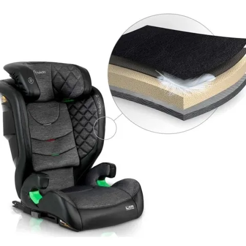 Fotelik samochodowy Nukido Louis czarno-szary 15-36 kg ISOFIX