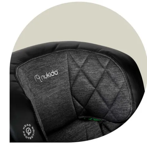 Fotelik samochodowy Nukido Louis czarno-szary 15-36 kg ISOFIX