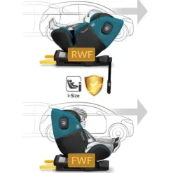 Fotelik samochodowy Nukido Prestige Line czarno-niebieski 0-36 kg ISOFIX