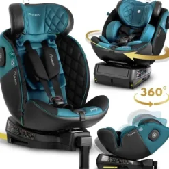 Fotelik samochodowy Nukido Prestige Line czarno-niebieski 0-36 kg ISOFIX
