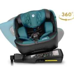 Fotelik samochodowy Nukido Prestige Line czarno-niebieski 0-36 kg ISOFIX