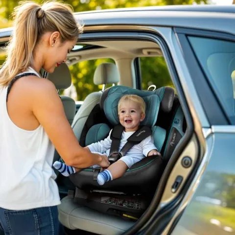 Fotelik samochodowy Nukido Prestige Line czarno-niebieski 0-36 kg ISOFIX