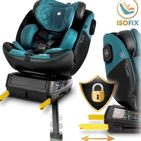 Fotelik samochodowy Nukido Prestige Line czarno-niebieski 0-36 kg ISOFIX