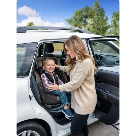 Fotelik samochodowy Nukido Prestige Line czarno-szary 0-36 kg ISOFIX