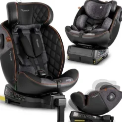 Fotelik samochodowy Nukido Prestige Line czarno-szary 0-36 kg ISOFIX