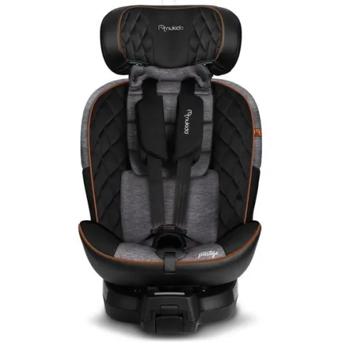Fotelik samochodowy Nukido Prestige Line czarno-szary 0-36 kg ISOFIX
