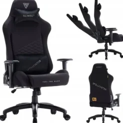 Fotel Kubełkowy Gamingowy Materiałowy Biurowy Obrotowy Senshi XL Sense7