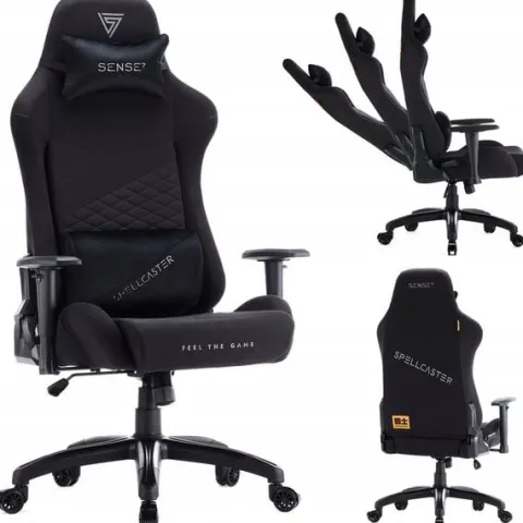 Fotel Kubełkowy Gamingowy Materiałowy Biurowy Obrotowy Senshi XL Sense7