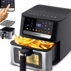 Frytkownica beztłuszczowa Air fryer frytownica 6,5l Berdsen 1700W BD-655 czarna