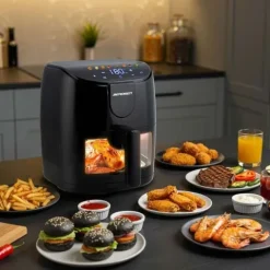 Frytkownica beztłuszczowa Air fryer frytownica 4l Berdsen 1500W BD-658 czarna