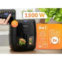 Frytkownica beztłuszczowa Air fryer frytownica 4l Berdsen 1500W BD-658 czarna