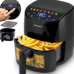 Frytkownica beztłuszczowa Air fryer frytownica 4l Berdsen 1500W BD-658 czarna