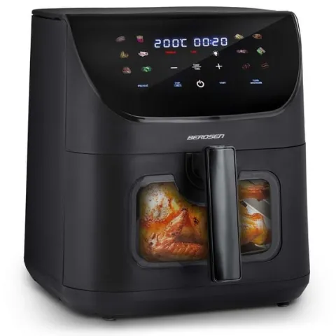 Frytkownica beztłuszczowa Air fryer Berdsen BD-660 czarna