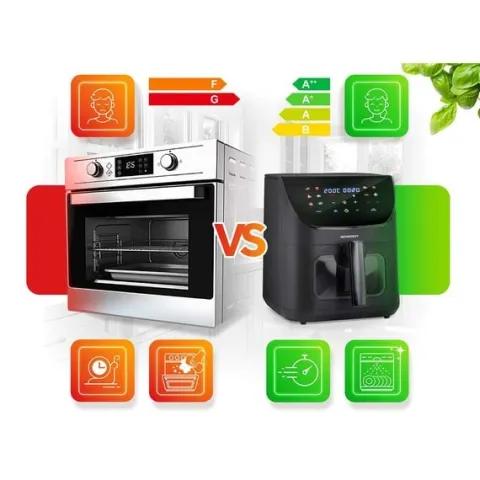 Frytkownica beztłuszczowa Air fryer Berdsen BD-660 czarna