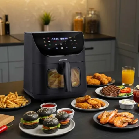 Frytkownica beztłuszczowa Air fryer Berdsen BD-660 czarna