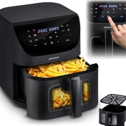 Frytkownica beztłuszczowa Air fryer Berdsen BD-660 czarna