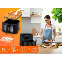 Frytkownica beztłuszczowa Air fryer Berdsen BD-660 czarna