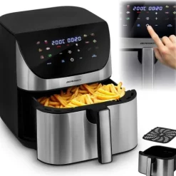 Frytkownica beztłuszczowa Air fryer frytownica 8l Berdsen 1700W BD-659 srebrna