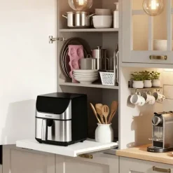 Frytkownica beztłuszczowa Air fryer frytownica 8l Berdsen 1700W BD-659 srebrna