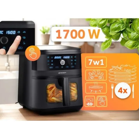 Frytkownica beztłuszczowa Air fryer Berdsen BD-661 czarna