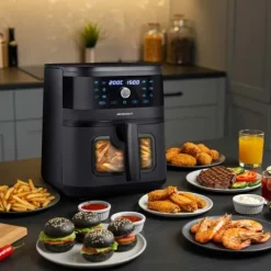Frytkownica beztłuszczowa Air fryer Berdsen BD-661 czarna