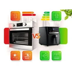 Frytkownica beztłuszczowa Air fryer Berdsen BD-662 czarna