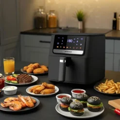 Frytkownica beztłuszczowa Air fryer Berdsen BD-662 czarna
