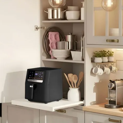 Frytkownica beztłuszczowa Air fryer Berdsen BD-662 czarna