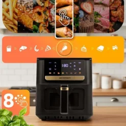 Frytkownica beztłuszczowa Air fryer Berdsen BD-655 czarna
