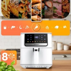 Frytkownica beztłuszczowa Air fryer Berdsen BD-662 biała