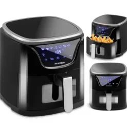 Frytkownica beztłuszczowa Air fryer frytownica 5l BD-652 czarno-srebrna