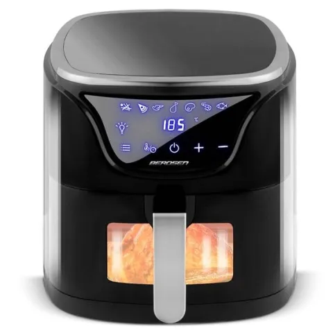 Frytkownica beztłuszczowa Air fryer frytownica 5l BD-652 czarno-srebrna