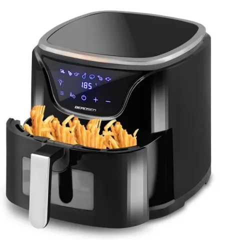 Frytkownica beztłuszczowa Air fryer frytownica 5l BD-652 czarno-srebrna