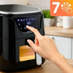 Frytkownica beztłuszczowa Air fryer frytownica 5l BD-652 czarno-srebrna