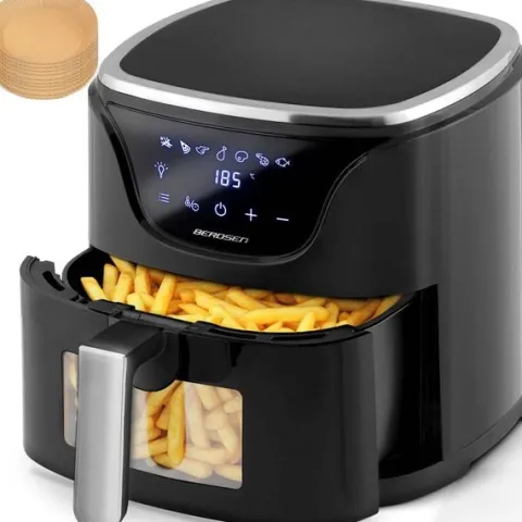 Frytkownica beztłuszczowa Air fryer frytownica 5l BD-652 czarno-srebrna