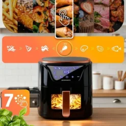 Frytkownica beztłuszczowa Air fryer BD-652 czarno-złota