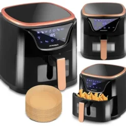 Frytkownica beztłuszczowa Air fryer BD-652 czarno-złota