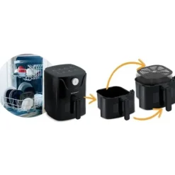 Frytkownica beztłuszczowa Air fryer Berdsen BD-654 czarna