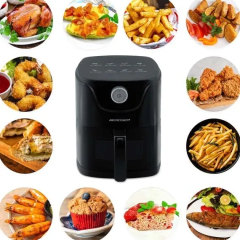 Frytkownica beztłuszczowa Air fryer Berdsen BD-654 czarna
