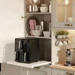 Frytkownica beztłuszczowa dwukomorowa pionowa 12 l Air fryer frytownica Berdsen 2800W BD-664