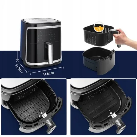 Frytkownica beztłuszczowa 1900 W 7 l Aigostar Cube