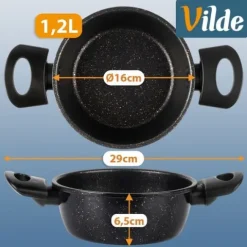 Garnek granitowy BASIC LINE 16 cm, 1,2 l