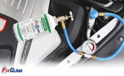 GAZ DO NABICIA KLIMATYZACJI CZYNNIK R1234YF 170g + WĄŻ Z MANOMETREM