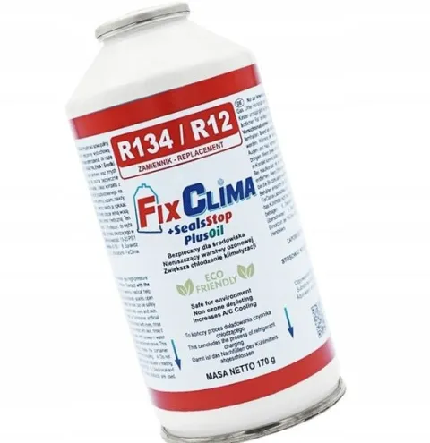 GAZ DO NABICIA KLIMATYZACJI Z USZCZENIACZEM R134A R12 170g