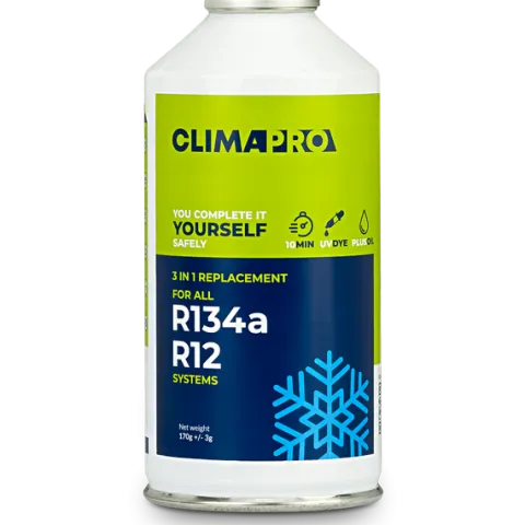 GAZ NABIJANIA KLIMATYZACJI AUT Z R134a CZYNNIK CLIMAPRO + 4w1 USZCZELNIACZ