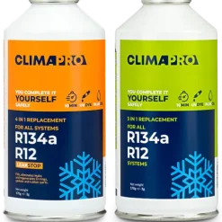 GAZ NABIJANIA KLIMATYZACJI AUT Z R134a CZYNNIK CLIMAPRO + 4w1 USZCZELNIACZ
